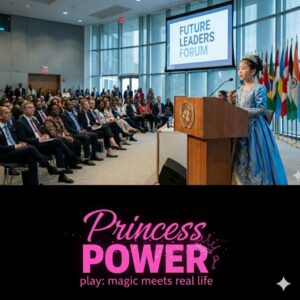 Princess Power logo with playful design representing confidence, imagination, and leadership.